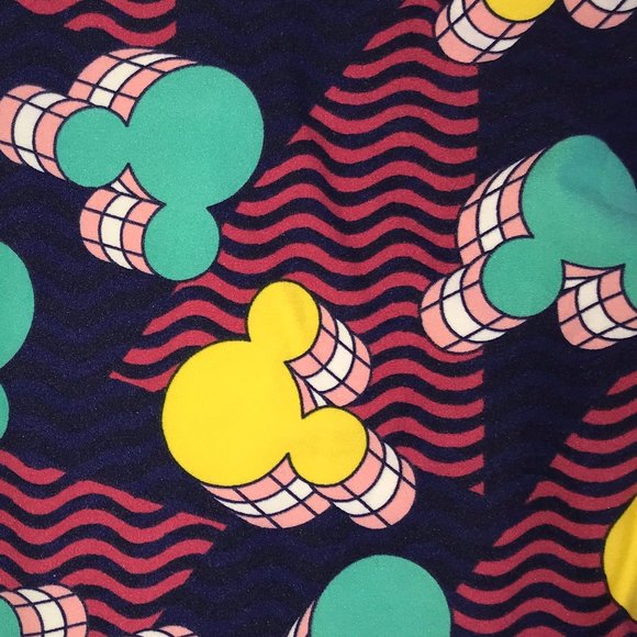 Lularoe Disney Mickey Mouse Leggings BRAND NEW OS one size leggings womens - Picture 2 of 3